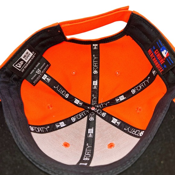 New Era Miami Marlins 9FORTY Adjustable Hat Orange MLB Baseball Cap Strapback - Picture 7 of 7